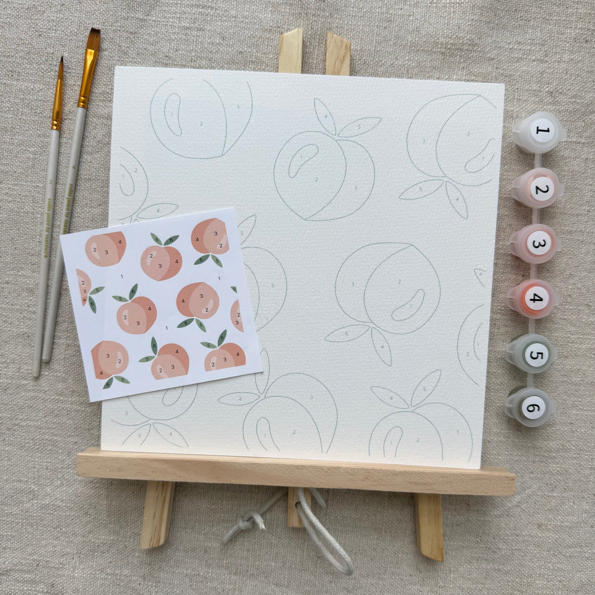 Kit de pintura por números "Peachy Keen"