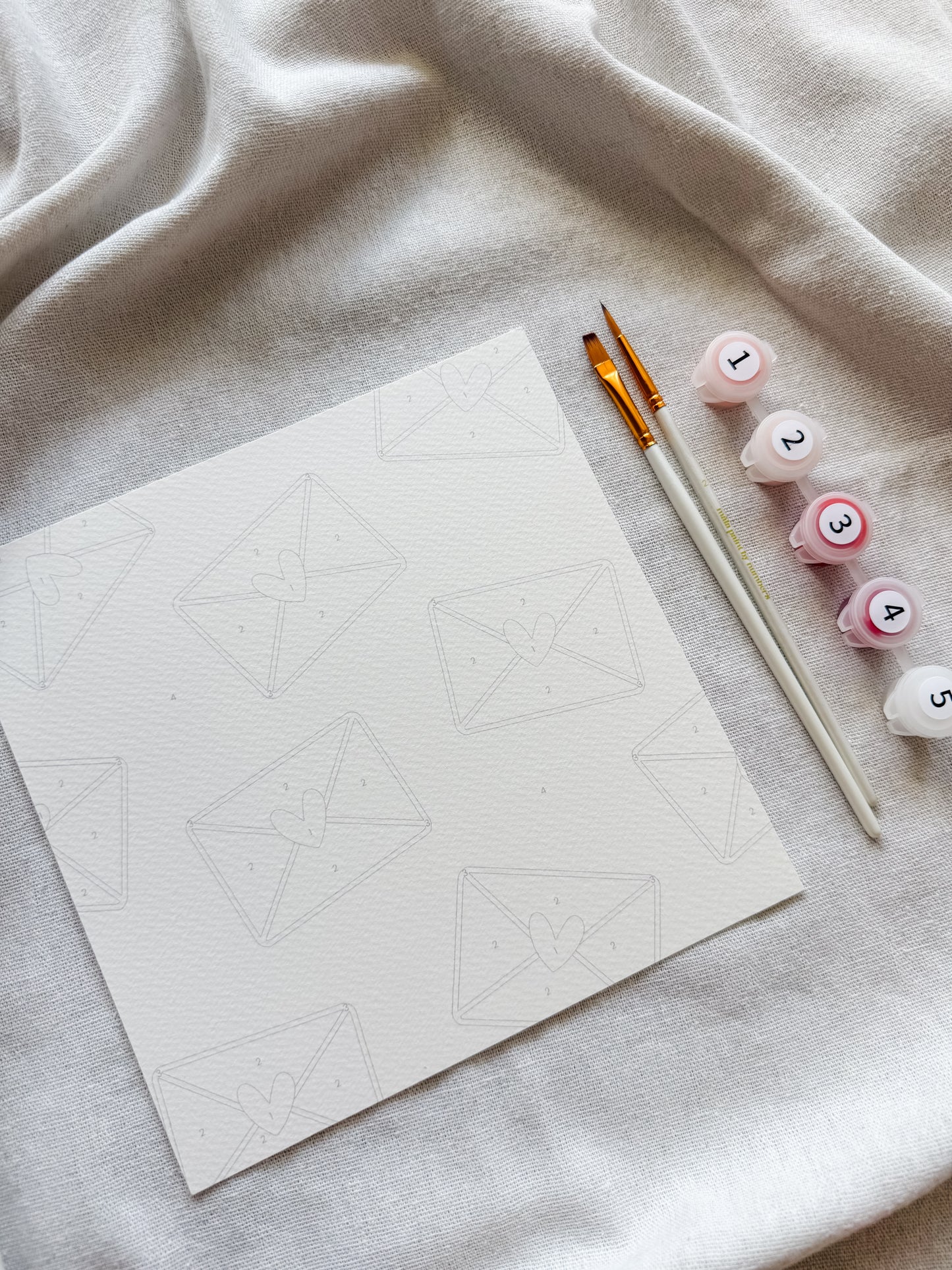 "Love Letters" 8x8 Paint by Number Kit