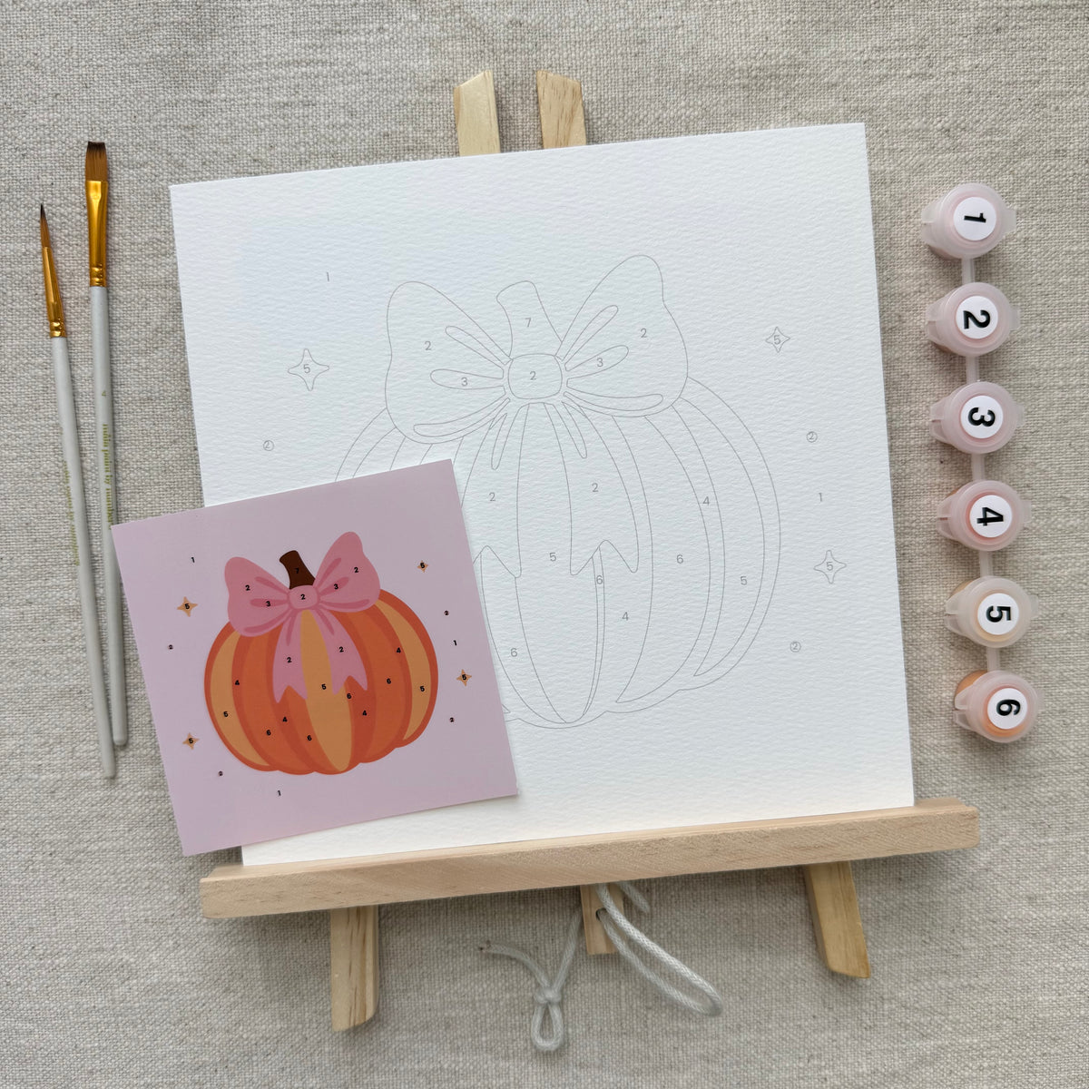 "Hey Pumpkin" 8x8 Paint by Number Kit