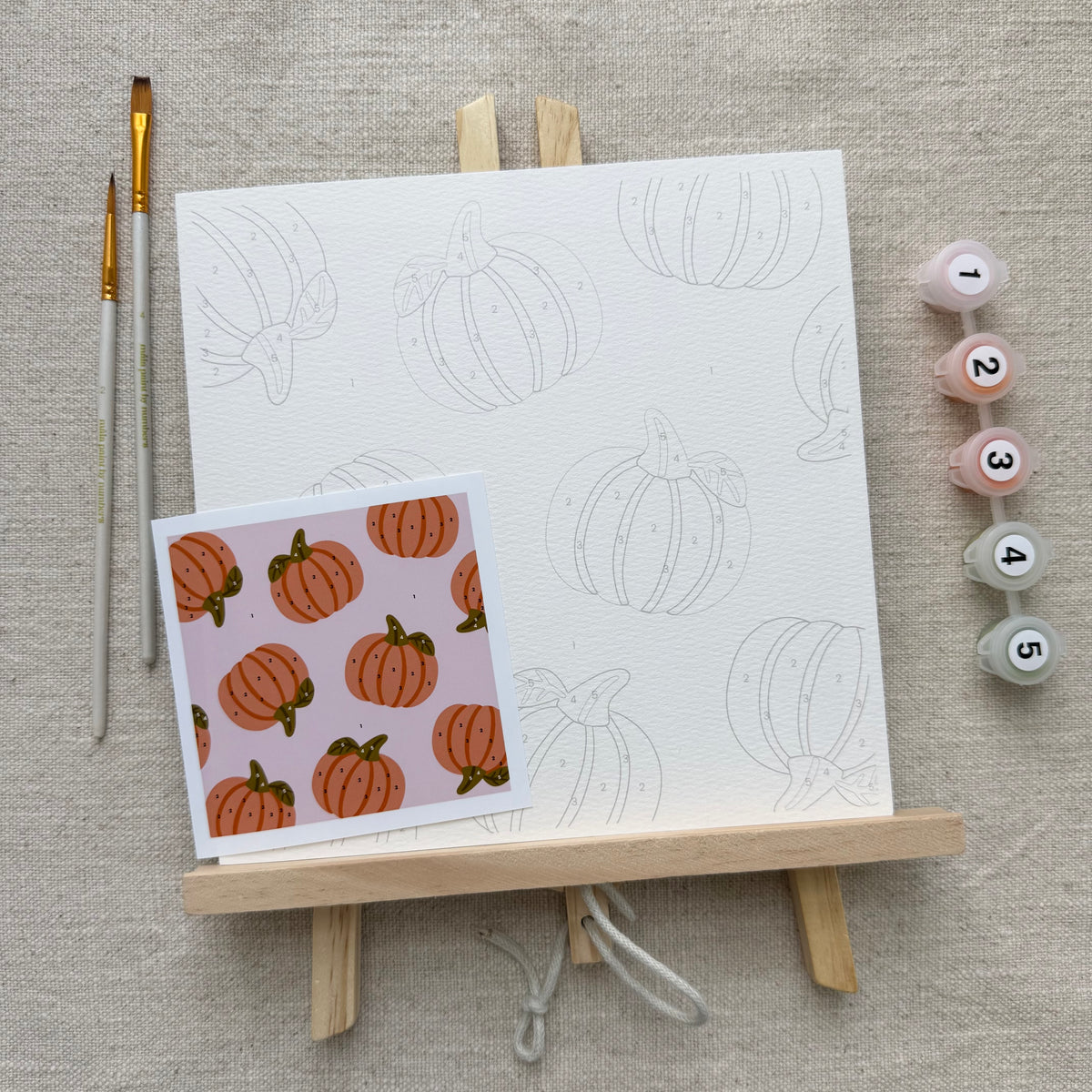 "Pumpkin Patch" 8x8 Paint by Number Kit