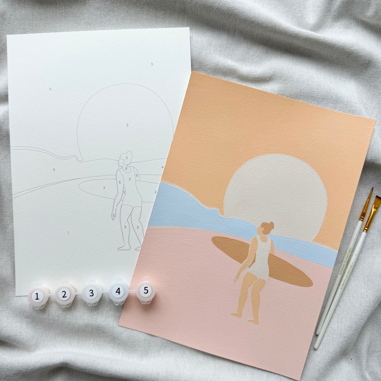 Kit de pintura por números "Coastal"