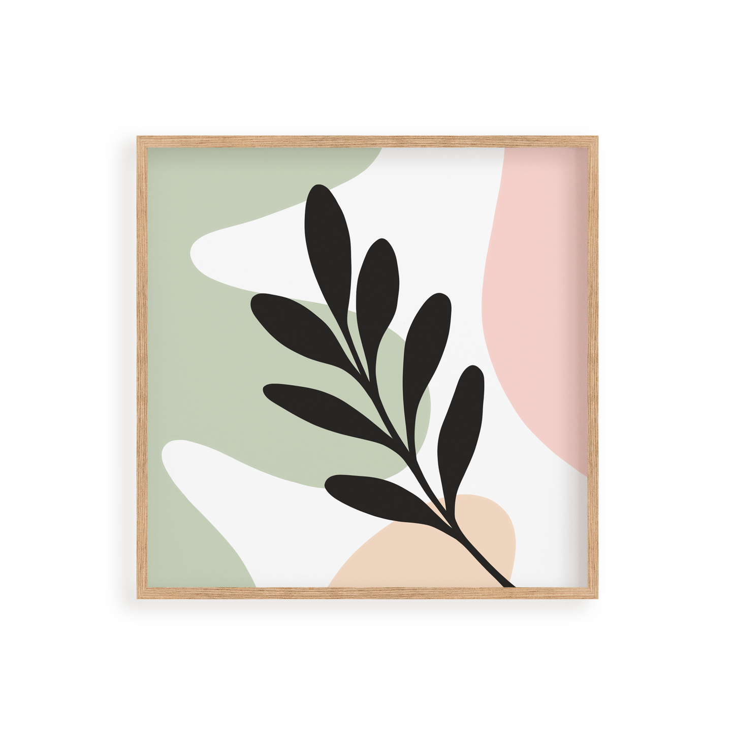 "Abstract Leaf" 8x8 Paint by Number Kit