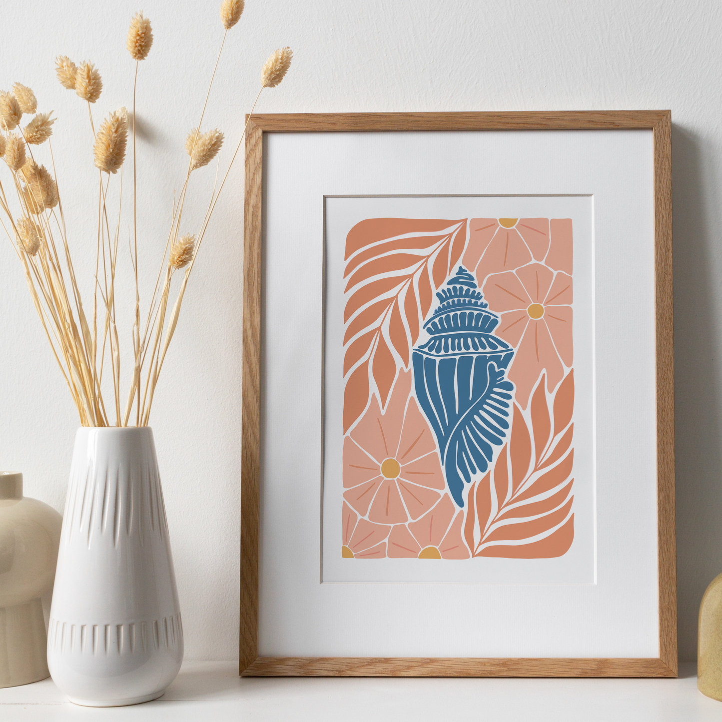 "Seashell" 8.5 x 11 Paint by Number Kit - Måla Paint by Numbers