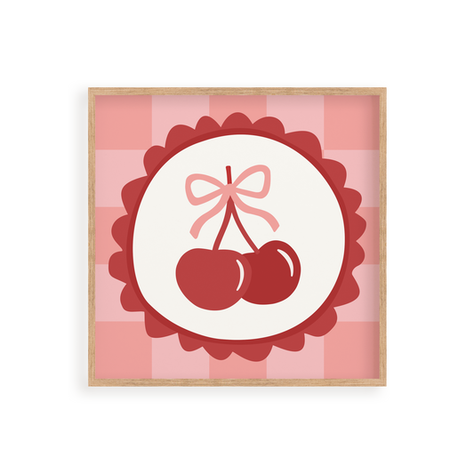 "Keep Calm & Cherry On" 8x8 Paint by Number Kit