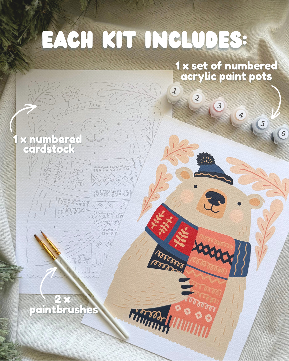 Kit de pintura por números "O Christmas Tree"