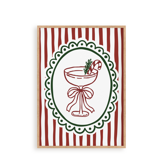 "Mistletoe Martini" 8x10 Paint by Number Kit
