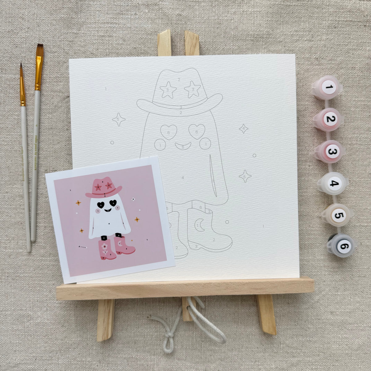 "Howdy Boo! " 8x8 Paint by Number Kit