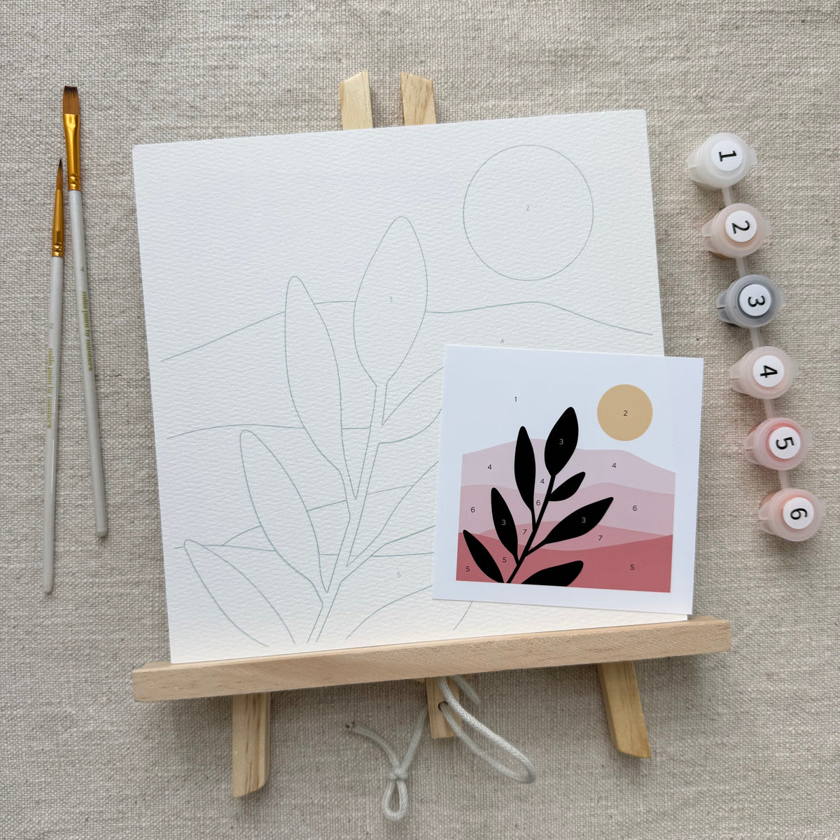 Kit de pintura por números "Hora dorada"