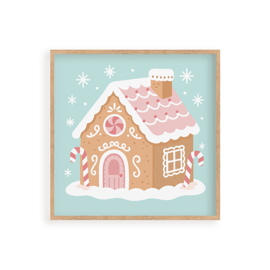"Gingerbread Wishes" 8x8 Paint by Number Kit
