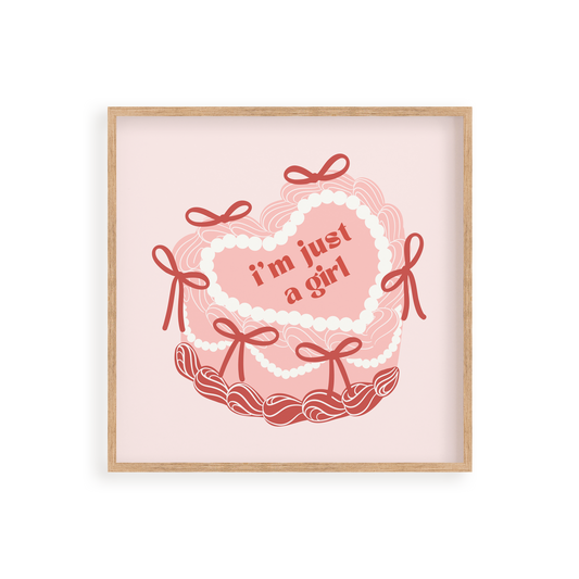 "I'm Just a Girl" 8x8 Paint by Number Kit