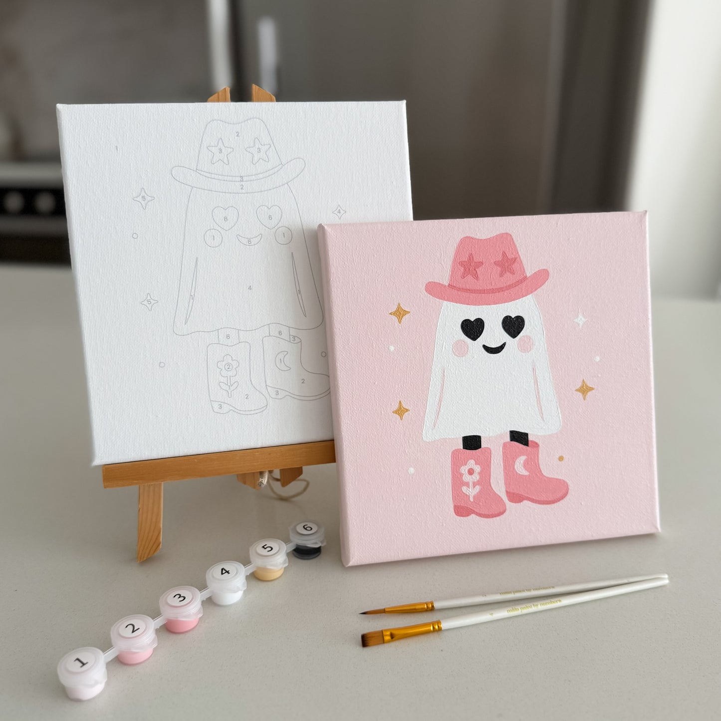 "Howdy Boo! " 8x8 Paint by Number Kit