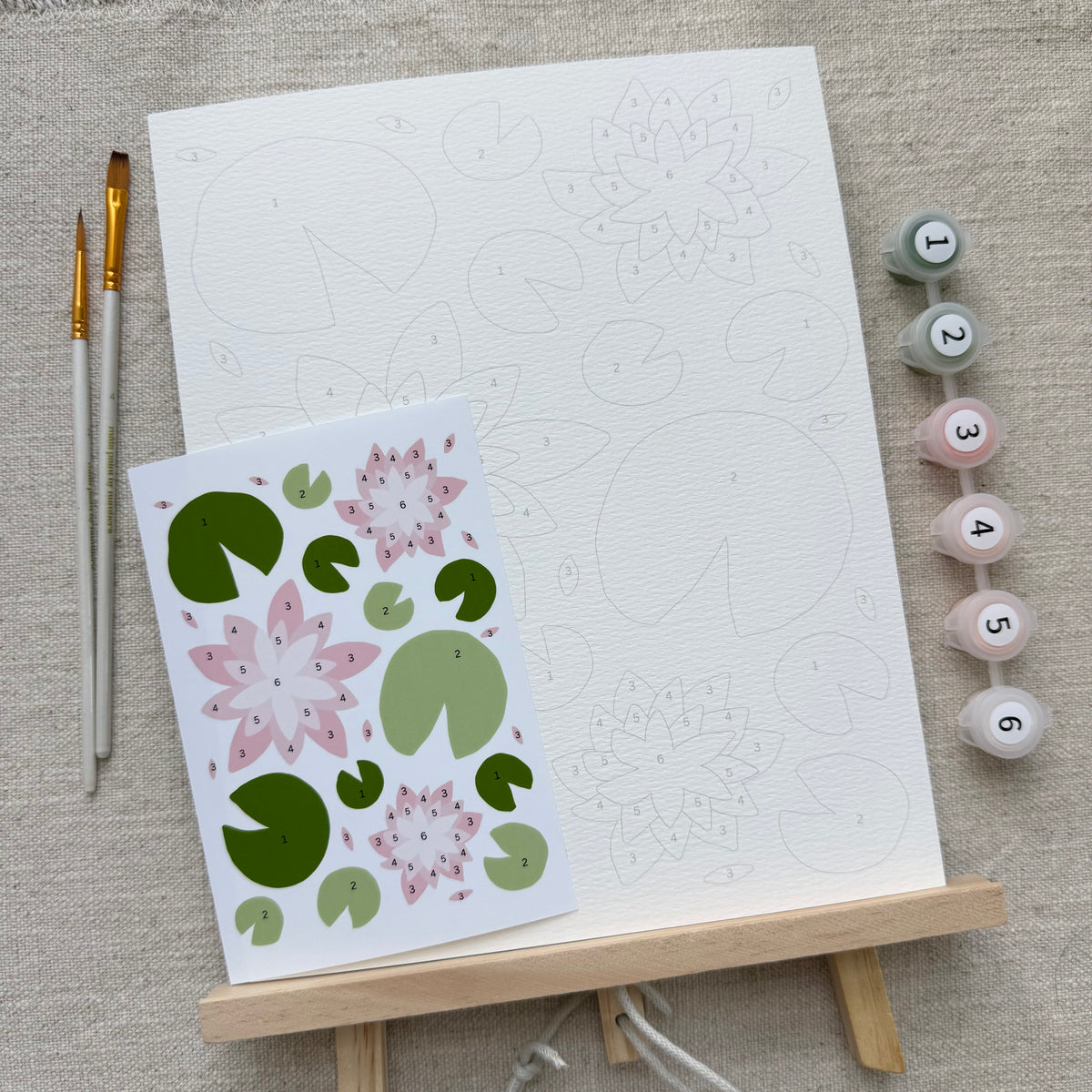 "Water Lilies" Paint by Number Kit