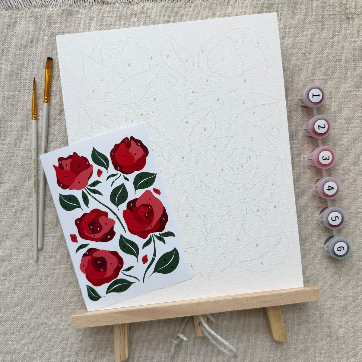 "Garden Roses" 8x10 Paint by Number Kit