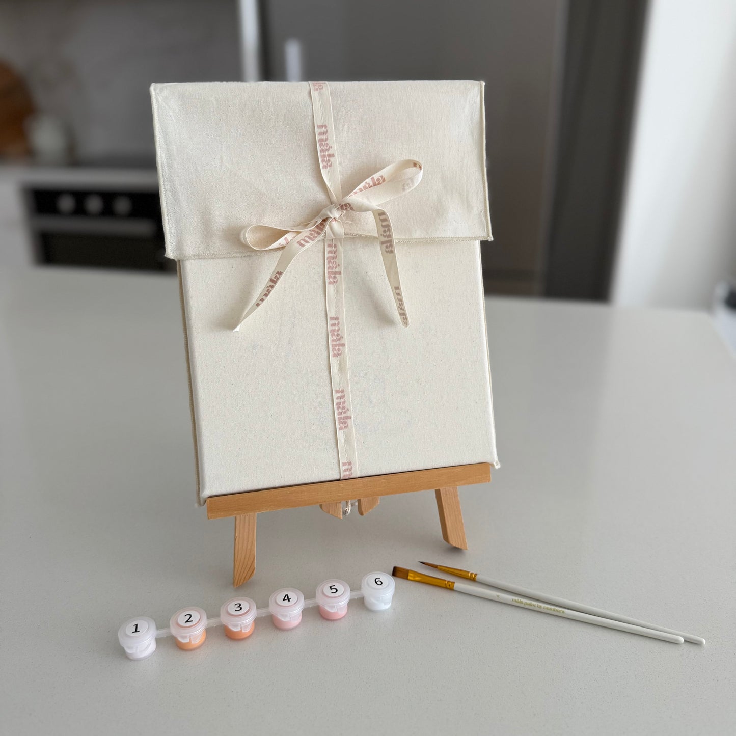 "Gingerbread Wishes" 8x8 Paint by Number Kit