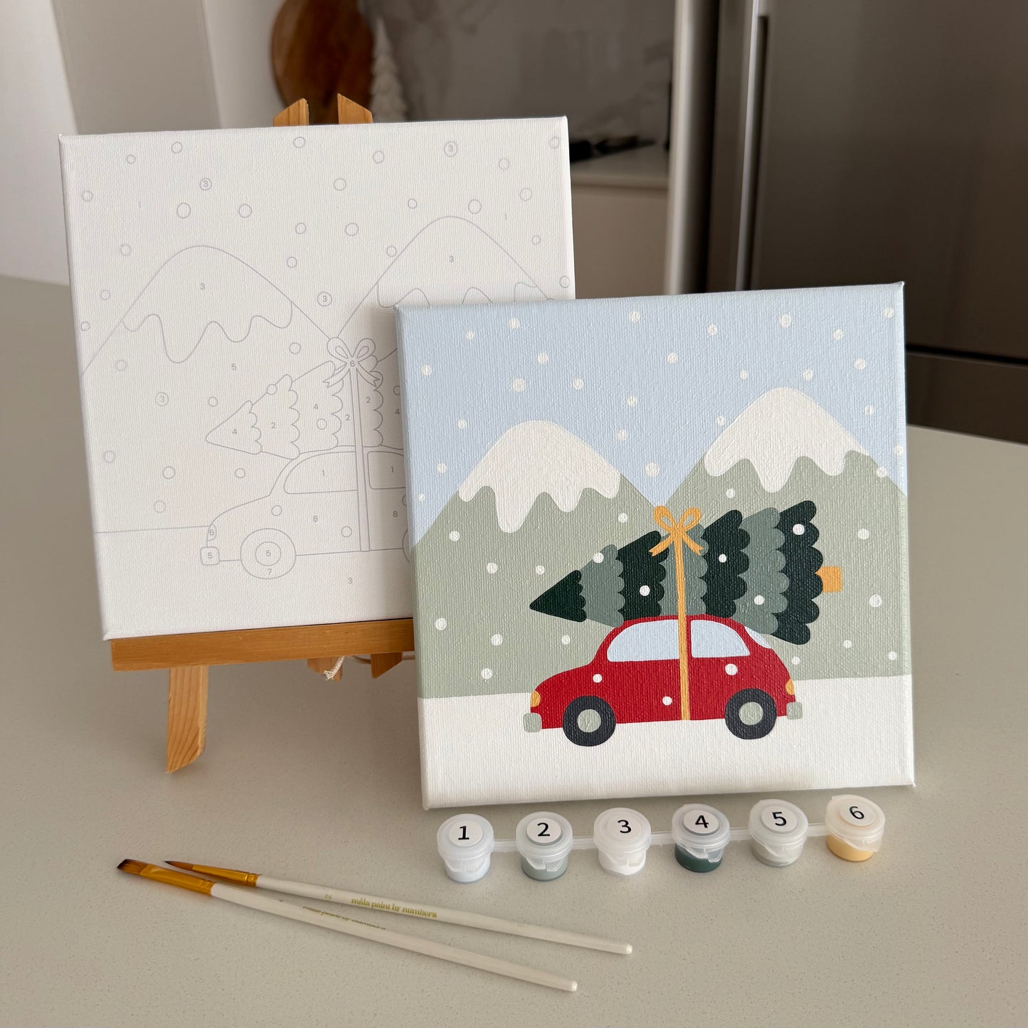 MÅLA x ASHLEIGH GREEN "'Tis the Season" 8x8 Paint by Number Kit