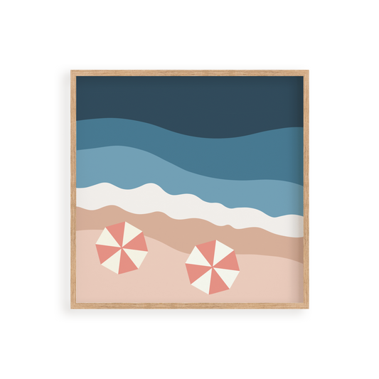 "Beach Day" 8x8 Paint by Number Kit