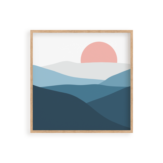 "Blue Mountains" 8x8 Paint by Number Kit