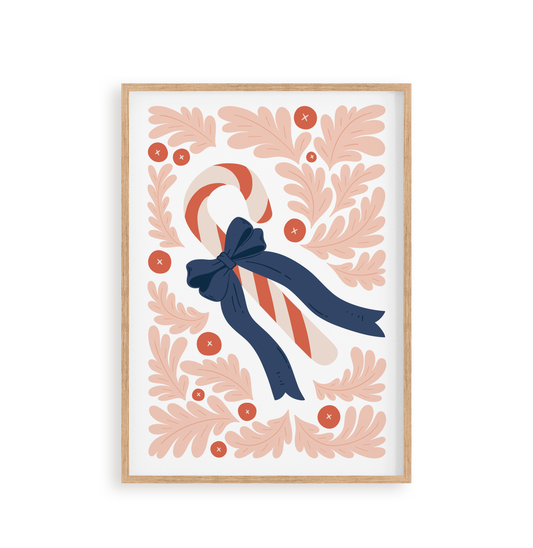 "Candy Cane Kisses" 8x10 Paint by Number Kit