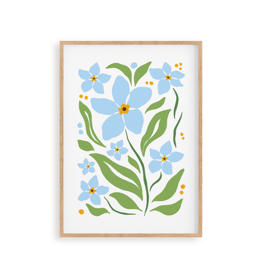 "Forget-Me-Nots" 8x10 Paint by Number Kit