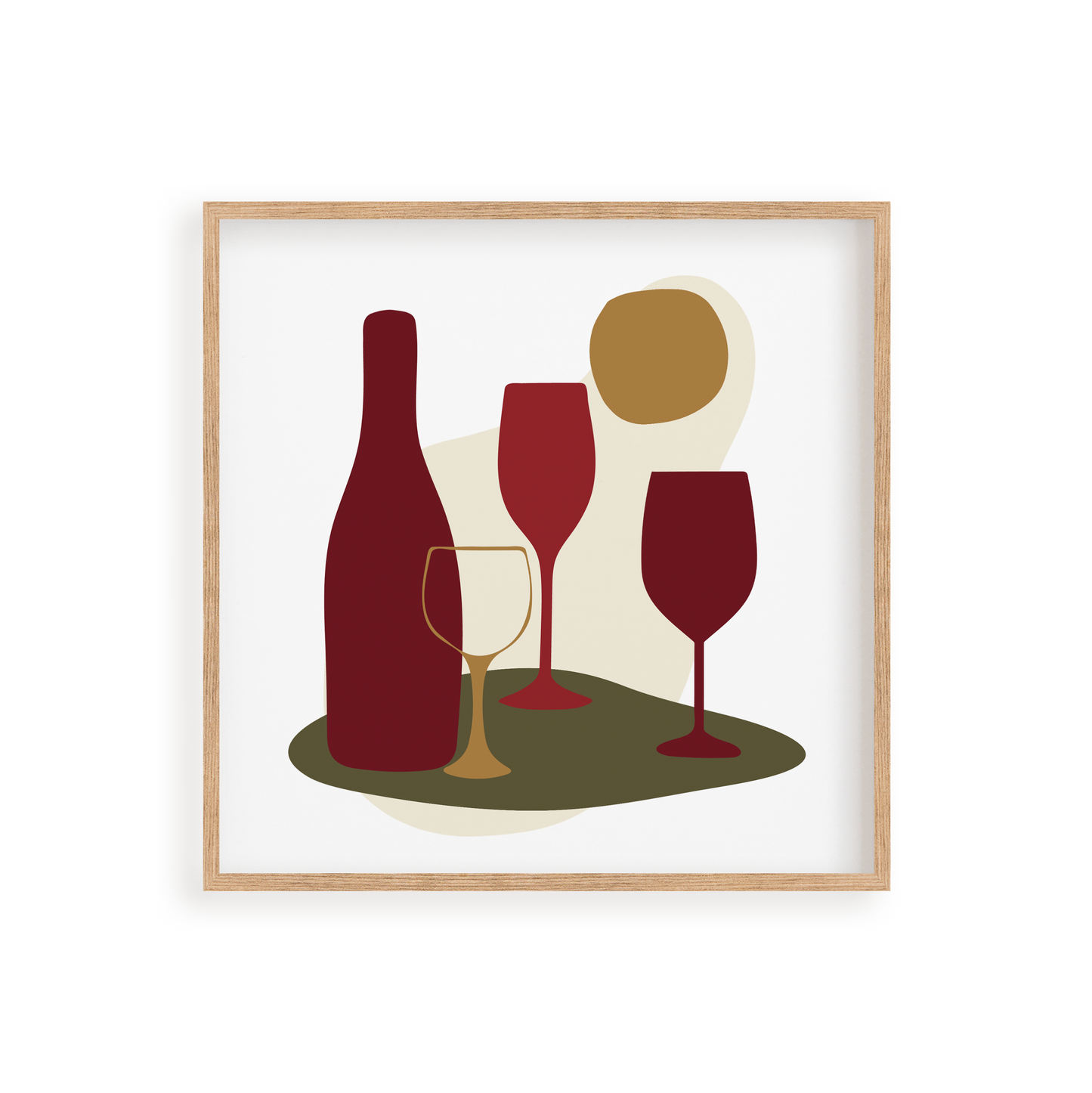 Kit de peinture par numéro « Tu m'as eu au Merlot »